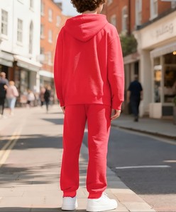 Conjunto de 2 Piezas - Sudadera con Capucha y Bloques de Color para Niños + Pantalones Largos, Atuendo Casual Cómodo para Primavera/Otoño, a la Moda - Product Image 2