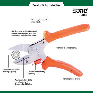 Sécatrices industrielles et domestiques SONO J331 - lames en acier au carbone SK5 durables, poignées chromées, poignées gainées de PVC - Product Image 2