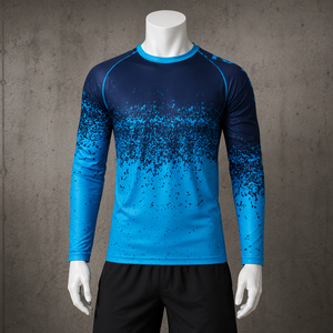 เสื้อแรชการ์ดแขนยาวพิมพ์ลายแบบ Heat-Transfer สำหรับผู้ชาย รุ่นใหม่ปี 2026 จาก Micah Corporation ระบายอากาศได้ดี แห้งเร็ว เหมาะสำหรับเล่นกีฬาและเล่นเซิร์ฟ - Product Image 2