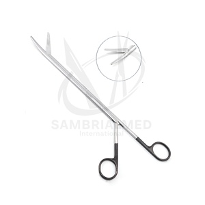 กรรไกรตัดแบบโค้งสองขั้นตอน Sambrialmed International Thoracoscopic Metzenbaum Supercut ใบมีดหยัก ขนาด 30.5 ซม. สำหรับใช้งานด้วยมือ - Product Image 1
