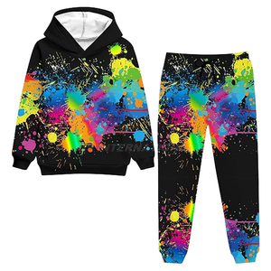 Conjunto de chándal de forro polar grueso para hombre con logotipo personalizado, sudadera con cremallera completa y pantalones jogger, ropa de calle de invierno, proveedor mayorista - Product Image 3