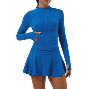 Seragam Tenis Wanita Profesional Custom Teamwear Cepat Kering Bernapas Kaos Olahraga Untuk Luar Ruangan Seragam Tenis Wanita Baru - Product Image 6
