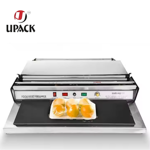 Machine d'emballage semi-automatique électrique à film étirable thermoscellable HW-450 pour l'emballage alimentaire, des fruits, du riz, des sushis et de la viande - Product Image 1