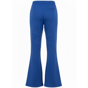 Pantalon de jogging évasé pour femme en polyester/coton, extensible, respirant, séchage rapide, décontracté, taille haute élastique, pour un style de vie actif - Product Image 6