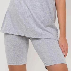 Ensemble de survêtement 2 pièces pour femme, t-shirt à manches courtes et short d'été, en coton doux, vêtements de détente et de nuit, taille personnalisée - Product Image 6