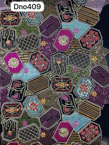 Wholesale 44 Inch Heavy Work <b>Embroidery</b> Fabric Luxury Stone Work Dress <b>Material</b> 55 Inch Panna Premium Quality Textile Factory - Product Image 3