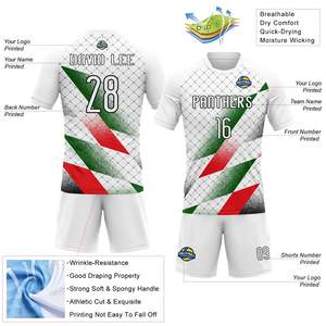 <b>Custom</b> Sublimation 100% Polyester Sports Jersey Set OEM Wholesale Team Uniform Training Shorts Club Sportswear Apparel Wear Set - Product Image 4