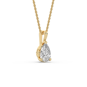 Colgante de Diamante Ovalado de Corte Brillante Cultivado en Laboratorio de 1.00 Ct, Oro Sólido de 14K, Ligero, para Uso Diario, Certificado por IGI, Joyería para Mujer - Product Image 3