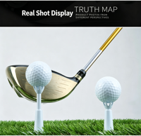 Tee de golf réglable en hauteur, flexible et pliable en caoutchouc souple, à faible résistance, accessoires d'entraînement de golf, fourniture d'usine