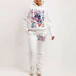 OEM Hiver Femmes Pull à capuche et Pantalon de Sweat Ensemble 2 Pièces Spandex/Coton Polaire Respirant Anti-Bactérien - Product Image 6