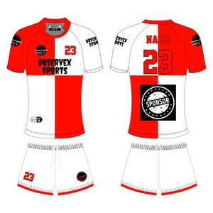 Uniforme de Rugby Personalizado para Hombre, Jersey y Pantalones Cortos de Rugby con Impresión por Sublimación - Product Image 1