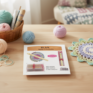 Uncinetto in legno Ilan da 12 mm per lavori artigianali - Product Image 3