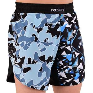 Men MMA Shorts Lava Print <b>Elastic</b> Waist Gym Training Kickboxing Lightweight Quick Dry Colorful Top top mens mma martial arts - Product Image 2