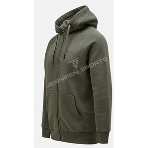 Nouveau sweat à capuche d'hiver personnalisé de haute qualité, surdimensionné, 100% coton, double fermeture éclair, polaire épaisse, respirant, séchage rapide, pour hommes - Product Image 3