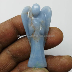 Factory Wholesale Supplier Natural Stone <b>Crystals</b> Healing Stones Gemstone Agate Rhodonite Bulk Handmade Carved <b>Angel</b> for Sale - Product Image 5