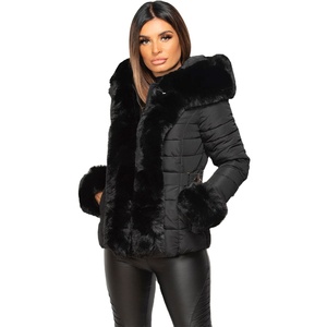 Customizable Ladies Winter Waterproof Smart Fit Puffer <b>Jackets</b> Oversize Synthetic Quilted Shell Breathable Hooded <b>Fur</b> Reversible - Product Image 1
