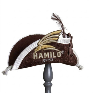 Low MOQ Unique Design Admiral Bicorn Napoleon Costume Hat for Adults Napoleon Uniform Wool Hat With Custom Color Lace Bicorne H - Product Image 4