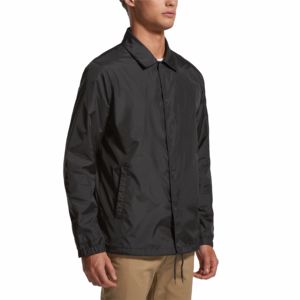 Veste coupe-vent blanche à capuche pour homme, imperméable, respirante, en polyester, style décontracté, avec logo imprimé sur le devant, style printemps - Product Image 2