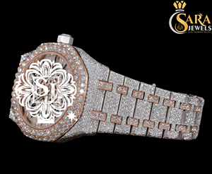 Relojes mecánicos de diamante natural blanco de joyería fina de primera calidad de excelente calidad a precios asequibles - Product Image 3