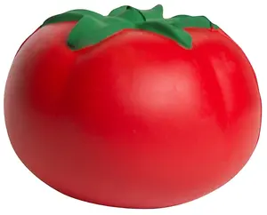Özel baskı Logo renk Anti stres topu promosyon hediye oyuncak PU kabarık sıkmak yumuşak köpük domates çocuklar ve yetişkinler için