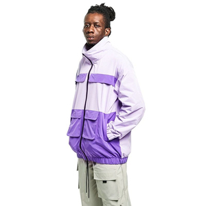 2025 Fashion Streetwear Zip Pocket <b>Jacket</b> logo Customize Windbreaker Bomber <b>Jacket</b> for Man - Product Image 2