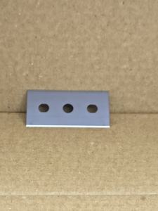 Lame de rasoir à 3 trous avec revêtement céramique pour le découpage de film plastique, lame fendue en carbure de tungstène résistante à l'usure pour l'industrie des fibres - Product Image 5