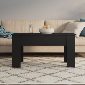 Tavolino nero in legno ingegnerizzato 39.8 "x 19.3" x 20.5 "dimensioni - Product Image 3