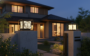 AC 220V( ± 10%) 300 lm LED CM Decor Outdoor/Wall/Villa/Garde 1-Year steel/inox 3500K (Warm White) Gate pillar light Viet Nam - Product Image 5