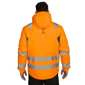 Chaqueta de Seguridad Reflectante para Hombre, Ropa de Trabajo de Invierno, Alta Visibilidad, Impermeable, Resistente al Viento, para Construcción, 2026 - Product Image 4