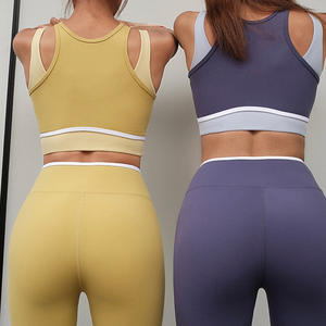 Conjunto Deportivo Aoyema de Alta Calidad para Mujer, con Sujetador Deportivo Acolchado, Sexy, de Alto Impacto, para Yoga y Ejercicio, Tallas Grandes, con Leggings - Product Image 4
