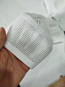 หมวกกุฟฟี่ผ้าถักแบบตาข่าย ราคาโรงงานขายส่งโดยตรง สำหรับชาวมุสลิม  ยูนิเซ็กซ์ สีพื้น ยืดหยุ่น ระบายอากาศได้ดี ผ้าฝ้าย 100% - Product Image 5