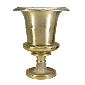 Silver Aluminum <b>Table</b> <b>Top</b> Vase Silver Traditional Tabletop Vase Handmade Metal Flower Pot <b>Wedding</b> Centerpiece <b>Decoration</b> - Product Image 4