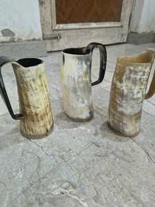 Mug à café personnalisé en corne de buffle imperméable avec gravure, forme naturelle polie et thème religieux - Product Image 6