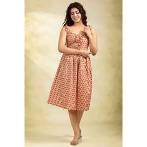 Vestido Corto de Algodón para Mujer, Estilo Boho Chic, Vestido de Verano Ligero, Atuendo Casual para la Noche - Product Image 3