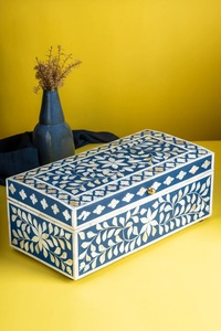Premium Quality Mother of Pearl Inlay Jewelry Box with Artistic Patterns Handmade Wedding Special Gift Box - Product Image 2