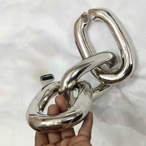 Eslabones de Cadena Metálica con Colores Cromados, Eslabones de Cadena de Resina a Granel, Colores y Tamaños Personalizables, Regalos Decorativos para el Hogar con Perlas - Product Image 2