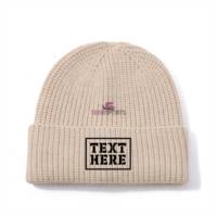 Gorro de punto de marca de moda en oferta, con patrón de personajes, para otoño e invierno, grueso y cálido, para clima frío