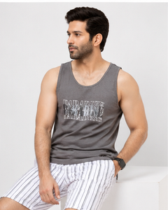 Camiseta sin Mangas con Cuello Redondo Gris para Hombre AULTRA ONE ENTERPRISES, Diseño Impreso en 3D, Informal, Transpirable, Tejida, 100% Algodón, 220g - Product Image 6