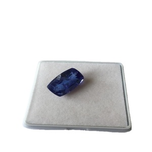 Piedra preciosa suelta de tanzanita Natural 12,0*20,0mm corte cojín calidad AAA con excelente Color azul y certificado IGI para uso en joyería - Product Image 1