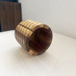 Electric Electronic Bamboo Wooden <b>LED</b> Digital Alarm <b>Clock</b> Snooze Function Modern Design for Bedroom Room Living Room Indoor - Product Image 1