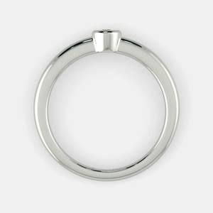 Anillo de Compromiso con Diamante Cultivado en Laboratorio, Corte Mini, para Mujer |   Anillo de Compromiso de Oro Delicado con Certificación IGI |   Elegante Regalo Nupcial - Product Image 5