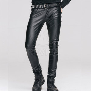 กางเกงหนังผู้ชายสำหรับฤดูหนาว ใส่สบาย คุณภาพสูง ทรงตรง น้ำหนักเบา สไตล์ลำลอง เอวกลาง - Product Image 4