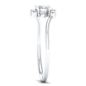 REYES High Quality 14K Gold 0.59 Carat HPHT CVD Lab Grown Diamond Statement <b>Rings</b> For Women Custom Designer Wedding Jewelry - Product Image 3