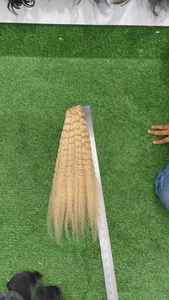 ผมต่อแบบอินเดียสี 613 แบบเส้นเดียวเป็นช่อเดียว ลอนบอดี้เวฟ>ผมแท้ - Product Image 2