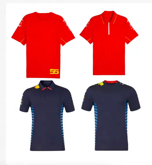 Heren Nieuwe Mode 100% Katoenen T-Shirts Formule Auto Raceshirt Motorfiets Racing Shirt