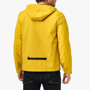 Custom Waterproof <b>Men</b> Quilted Canvas Windbreaker Jacket Breathable Eco-Friendly Winter Outdoor Sports Activewear <b>Raincoat</b> - Product Image 3