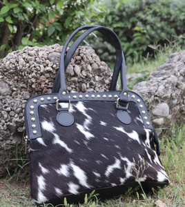 Bolso Tote de Cuero Vacuno con Pelo, Estilo Vintage, Gran Capacidad, Portátil, de Cuero Genuino - Product Image 6