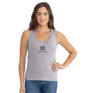 เสื้อกล้ามทรง Racerback พรีเมียมสำหรับผู้หญิง ผ้าเนื้อนุ่ม ใส่เล่นกีฬา ฟิตเนส ออกกำลังกาย โยคะ หรือใส่ลำลอง สั่งซื้อจำนวนมากได้ - Product Image 1