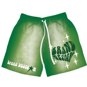 Pantalones Cortos Deportivos de Estilo Urbano, Personalizados, Sólidos, Vintage, Holgados, con Efecto Deslavado, Transpirables, Resistentes al Viento, Elásticos, para Correr - Product Image 2