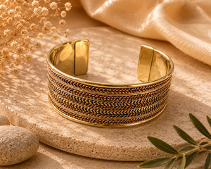Heavy Duty Broad Look 100% Pure Copper <b>Bracelet</b> Magnetic Therapy Open Cuff <b>Bracelet</b> Classic Style Unisex Jewelry - Product Image 1